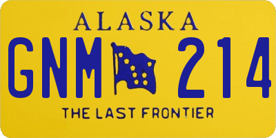 AK license plate GNM214