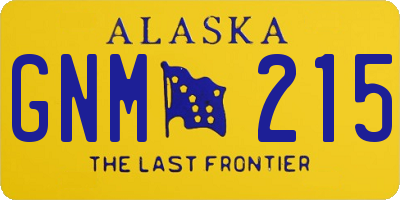 AK license plate GNM215