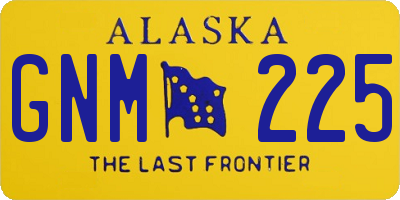 AK license plate GNM225