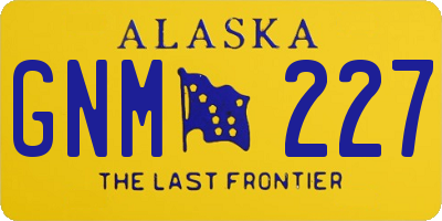AK license plate GNM227