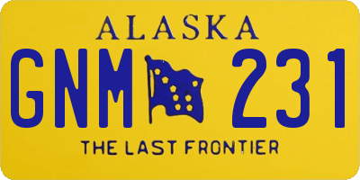 AK license plate GNM231