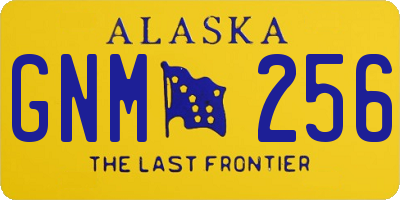 AK license plate GNM256