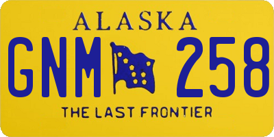 AK license plate GNM258
