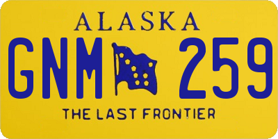 AK license plate GNM259