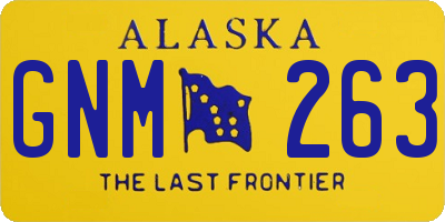 AK license plate GNM263