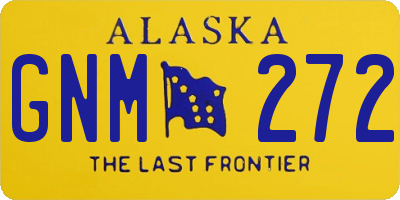 AK license plate GNM272