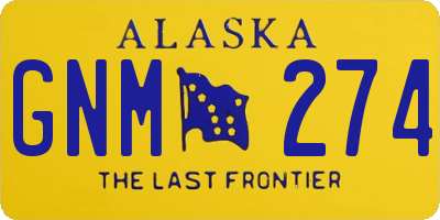 AK license plate GNM274