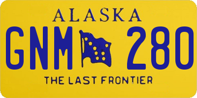 AK license plate GNM280