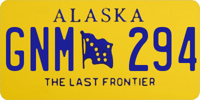 AK license plate GNM294