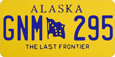 AK license plate GNM295