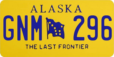 AK license plate GNM296