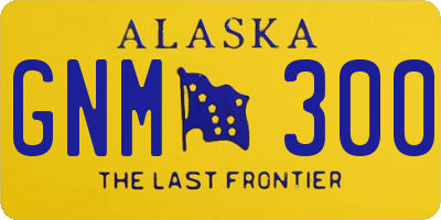 AK license plate GNM300