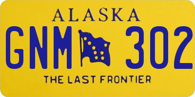 AK license plate GNM302