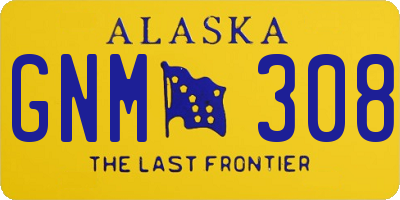 AK license plate GNM308