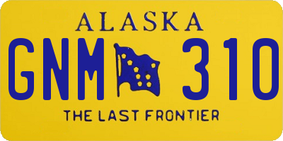 AK license plate GNM310