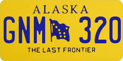 AK license plate GNM320