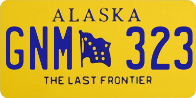 AK license plate GNM323