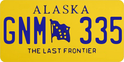 AK license plate GNM335