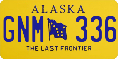 AK license plate GNM336