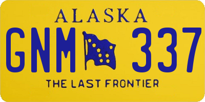 AK license plate GNM337