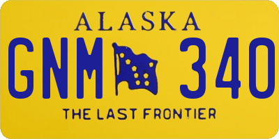 AK license plate GNM340