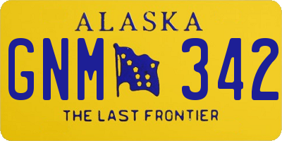 AK license plate GNM342