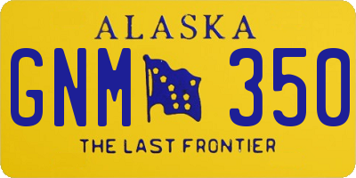 AK license plate GNM350