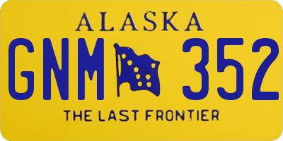 AK license plate GNM352