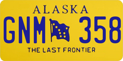 AK license plate GNM358