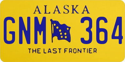 AK license plate GNM364