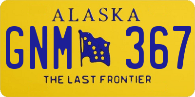 AK license plate GNM367