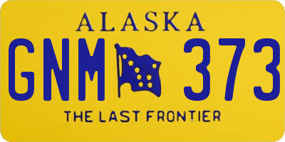 AK license plate GNM373