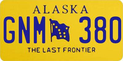 AK license plate GNM380