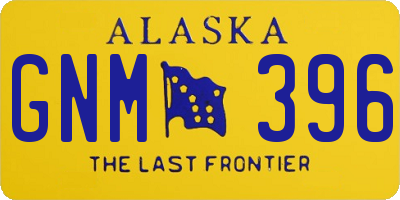 AK license plate GNM396