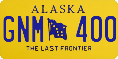 AK license plate GNM400