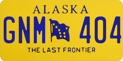 AK license plate GNM404