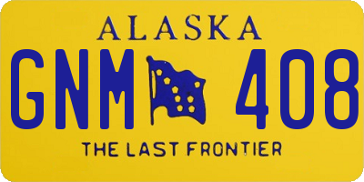 AK license plate GNM408