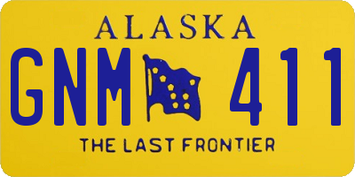 AK license plate GNM411