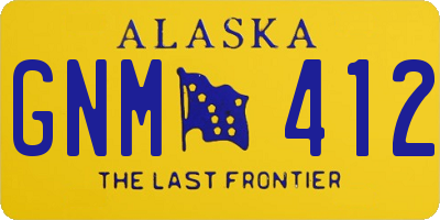 AK license plate GNM412