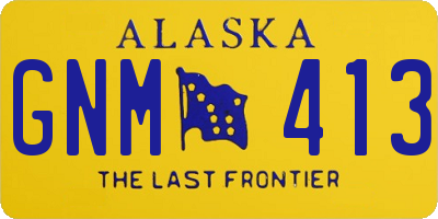 AK license plate GNM413