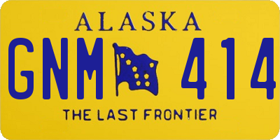 AK license plate GNM414