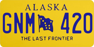 AK license plate GNM420