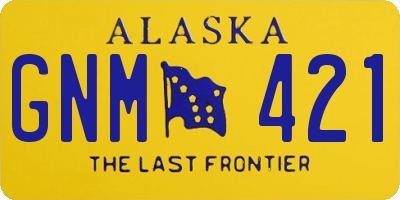 AK license plate GNM421