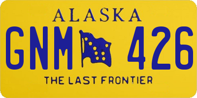 AK license plate GNM426