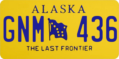 AK license plate GNM436