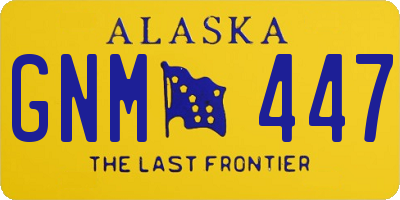 AK license plate GNM447