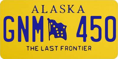 AK license plate GNM450