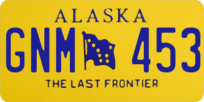 AK license plate GNM453