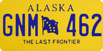 AK license plate GNM462
