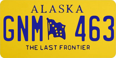 AK license plate GNM463